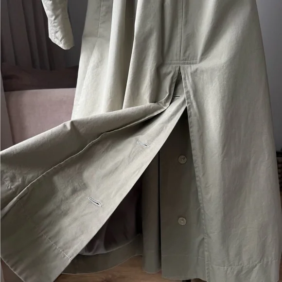 Mango Olive Light Trench Coat, S, Casual Chic - Picture 9 of 14